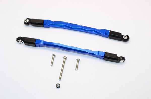 Axial SMT10 Grave Digger (AX90055) & MAX-D (AX90057) Aluminum Front/Rear Upper Chassis Link Parts - 1Pr Set Blue