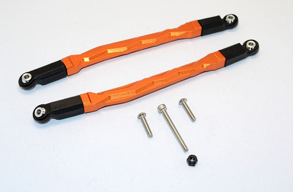 Axial SMT10 Grave Digger (AX90055) & MAX-D (AX90057) Aluminum Front/Rear Upper Chassis Link Parts - 1Pr Set Orange