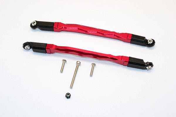 Axial SMT10 Grave Digger (AX90055) & MAX-D (AX90057) Aluminum Front/Rear Upper Chassis Link Parts - 1Pr Set Red