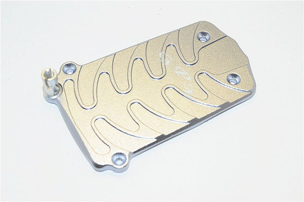 Axial SMT10 Grave Digger (AX90055) & MAX-D (AX90057) Aluminum Receiver Mount - 1Pc Set Gray Silver