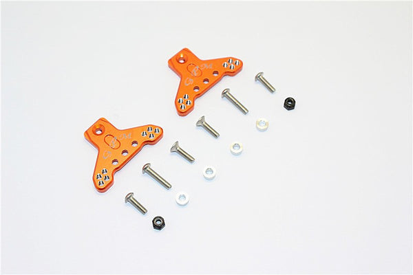 Axial SMT10 Grave Digger (AX90055) Aluminum Front/Rear Adjustable Shock Mount - 1Pr Set Orange