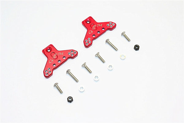 Axial SMT10 Grave Digger (AX90055) Aluminum Front/Rear Adjustable Shock Mount - 1Pr Set Red