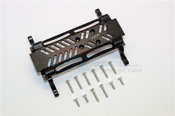 Axial SMT10 Grave Digger (AX90055) & MAX-D (AX90057) Aluminum Gear Box Bottom Mount - 1Pc Set Black