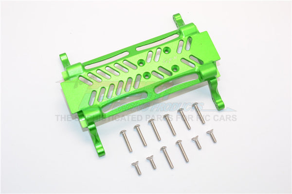 Axial SMT10 Grave Digger (AX90055) & MAX-D (AX90057) Aluminum Gear Box Bottom Mount - 1Pc Set Green