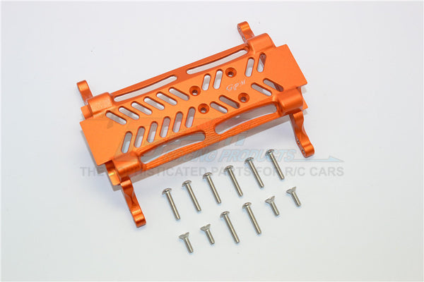 Axial SMT10 Grave Digger (AX90055) & MAX-D (AX90057) Aluminum Gear Box Bottom Mount - 1Pc Set Orange