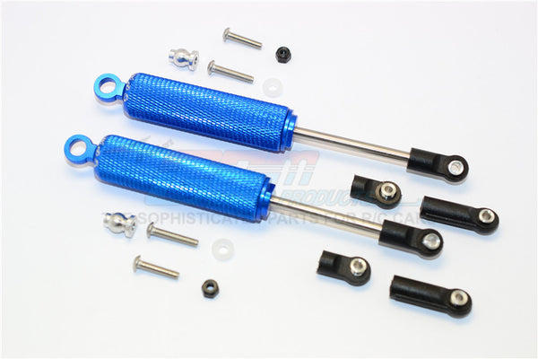 Axial SMT10 Grave Digger (AX90055) & MAX-D (AX90057) AluminumFront/Rear Internal Shocks (3 Length Adjustable Design) - 1Pr Set Blue