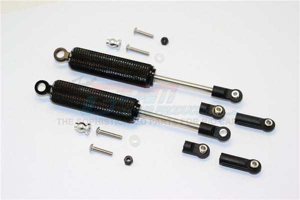 Axial SMT10 Grave Digger (AX90055) & MAX-D (AX90057) AluminumFront/Rear Internal Shocks (3 Length Adjustable Design) - 1Pr Set Black
