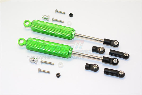Axial SMT10 Grave Digger (AX90055) & MAX-D (AX90057) AluminumFront/Rear Internal Shocks (3 Length Adjustable Design) - 1Pr Set Green