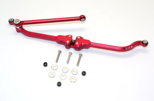 Axial SMT10 Grave Digger (AX90055) & MAX-D (AX90057) Aluminum Adjustable Steering Link - 2Pcs Set Red
