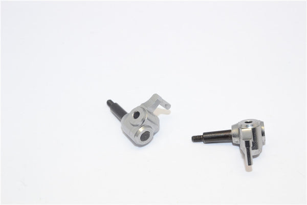 Kyosho Mini-Z Monster Aluminum Front Knuckle Arm Set (1 Deg Caster) - 1Pr Gray Silver