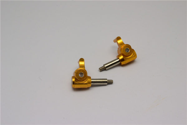 Kyosho Mini-Z Monster Aluminum Front Knuckle Arm Set (2 Deg Caster) - 1Pr Gold