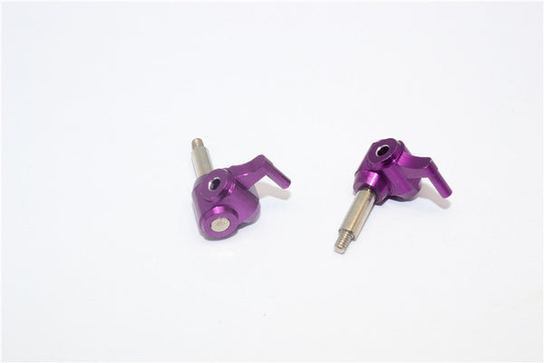 Kyosho Mini-Z Monster Aluminum Front Knuckle Arm Set (2 Deg Caster) - 1Pr Purple