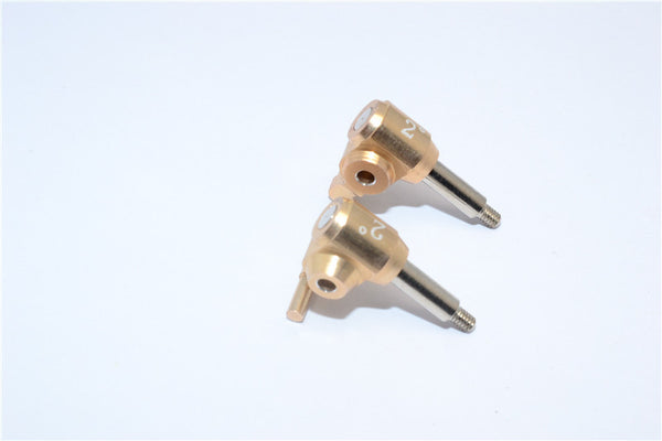 Kyosho Mini-Z Monster Aluminum Front Knuckle Arm Set (2 Deg Caster) - 1Pr Titanium