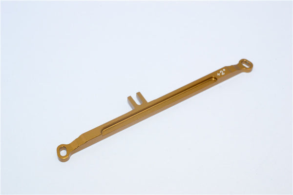 Kyosho Mini-Z Monster Aluminum Steering Plate (Toe-In 2 Deg) - 1Pc Golden Black