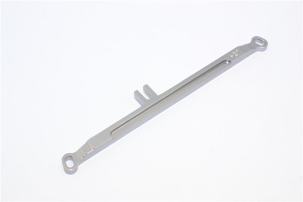 Kyosho Mini-Z Monster Aluminum Steering Plate (Toe-In 2 Deg) - 1Pc Gray Silver