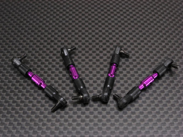 Kyosho Mini-Z Monster Aluminum Completed Tie Rod Set - 2Prs Set Purple