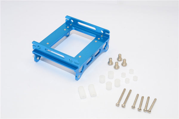 Kyosho Mini-Z Monster Aluminum Body Mount For Overland Body - 1 Set Blue