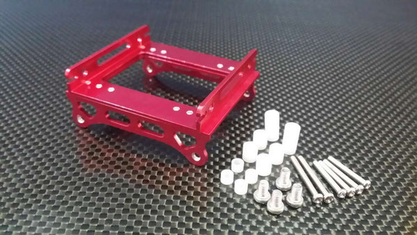 Kyosho Mini-Z Monster Aluminum Body Mount For Overland Body - 1 Set Red