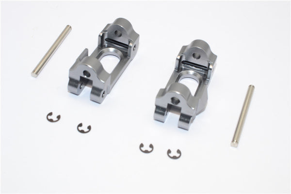 HPI Savage XS Flux Aluminum Front C-Hub - 1Pr Set Gray Silver