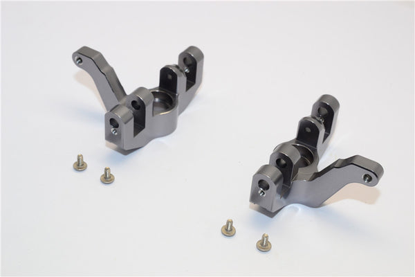 HPI Savage XS Flux Aluminum Front Knuckle Arm - 1Pr Set Gray Silver