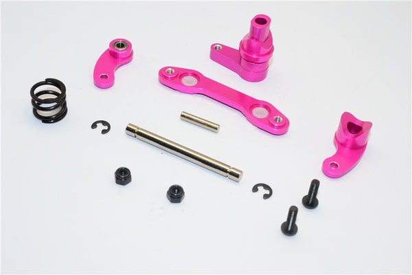 HPI Savage XS Flux Aluminum Steering Assembly With Bearing - 1 Set Pink