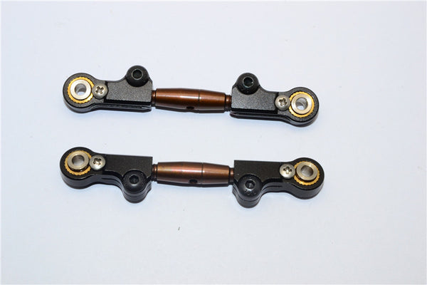 HPI Savage XS Flux Aluminum Front/Rear Upper Arm (Steel Tie Rod) - 1Pr Black