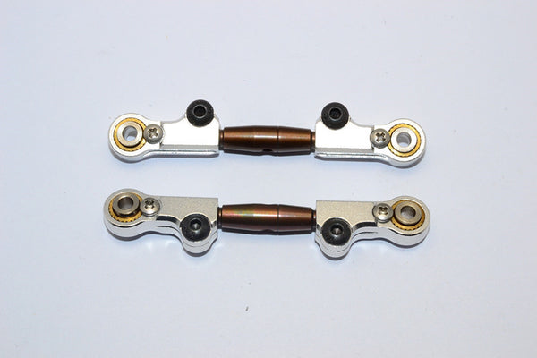 HPI Savage XS Flux Aluminum Front/Rear Upper Arm (Steel Tie Rod) - 1Pr Silver