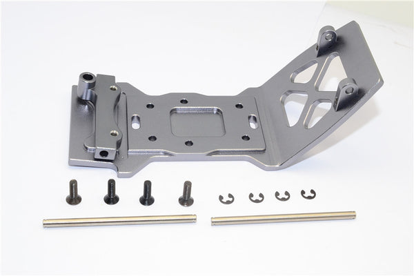 HPI Savage XS Flux Aluminum Front Skid Plate - 1Pc Set Gray Silver