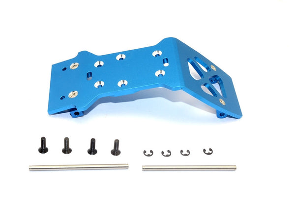 HPI Savage XS Flux Aluminum Rear Skid Plate - 1Pc Set Blue