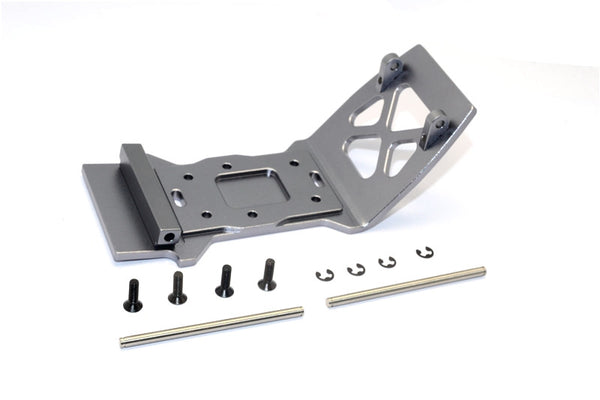 HPI Savage XS Flux Aluminum Rear Skid Plate - 1Pc Set Gray Silver