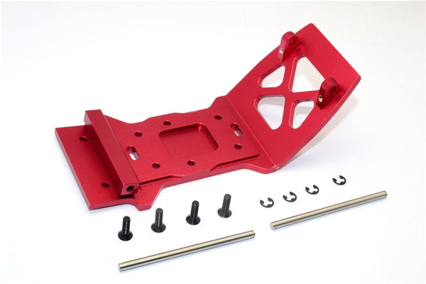 HPI Savage XS Flux Aluminum Rear Skid Plate - 1Pc Set Red
