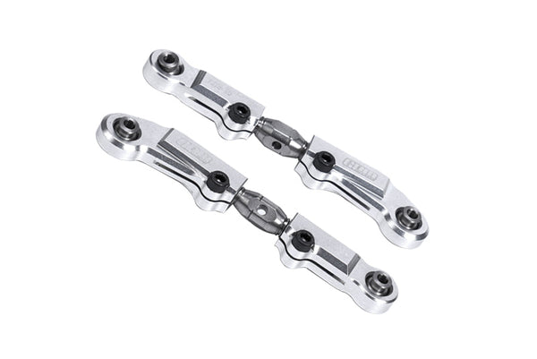 Aluminum 7075 + Stainless Steel Front Camber Links For Tekno 1/10 MT410 2.0 4X4 Pro Monster Truck-TKR9501 Upgrade Parts - Silver