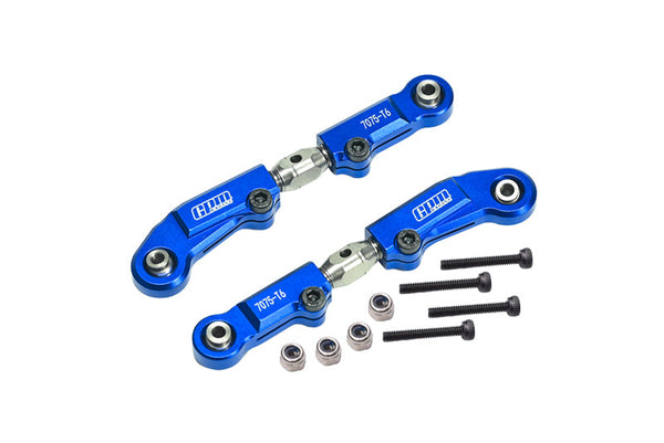 Aluminum 7075 + Stainless Steel Rear Camber Links For Tekno 1/10 MT410 2.0 4X4 Pro Monster Truck-TKR9501 Upgrade Parts - Blue