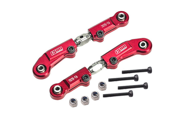 Aluminum 7075 + Stainless Steel Rear Camber Links For Tekno 1/10 MT410 2.0 4X4 Pro Monster Truck-TKR9501 Upgrade Parts - Red