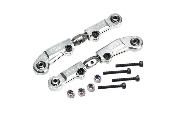 Aluminum 7075 + Stainless Steel Rear Camber Links For Tekno 1/10 MT410 2.0 4X4 Pro Monster Truck-TKR9501 Upgrade Parts - Silver