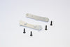Team Losi Mini 8ight & 8ight-T Aluminum Rear Suspension Mount - 2Pcs Silver