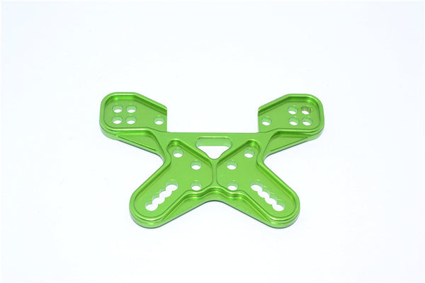 Team Losi Mini 8ight-T Truggy Aluminum Front Shock Tower - 1 Pc Green