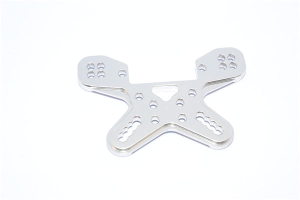 Team Losi Mini 8ight-T Truggy Aluminum Front Shock Tower - 1 Pc Silver