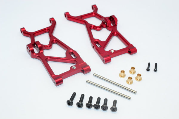 Team Losi Mini 8ight-T Truggy Aluminum Front Suspension Arm - 1Pr Set Red