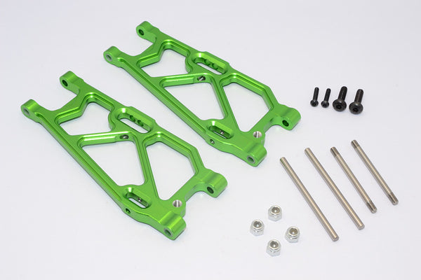 Team Losi Mini 8ight-T Truggy Aluminum Rear Suspension Arm - 1Pr Set Green