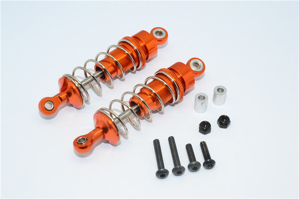 Team Losi Mini 8ight-T Truggy Aluminum Front Adjustable Spring Damper (68mm) - 1Pr Set Orange