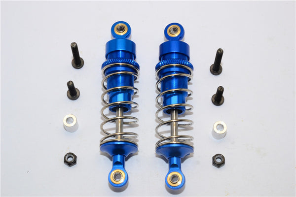 Team Losi Mini 8ight-T Truggy Aluminum Rear Adjustable Spring Damper (72mm) - 1Pr Set Blue