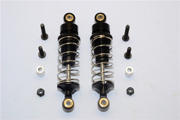 Team Losi Mini 8ight-T Truggy Aluminum Rear Adjustable Spring Damper (72mm) - 1Pr Set Black
