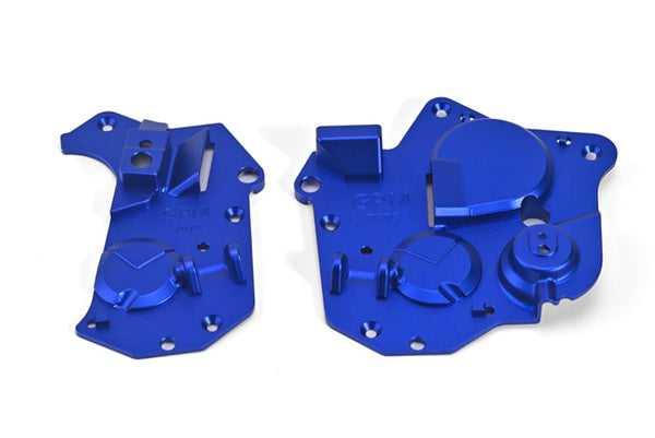 Aluminum 7075 Chassis Side Cover Set For LOSI 1:4 Promoto MX Motorcycle Dirt Bike RTR FXR LOS06000 LOS06002 Upgrades - Blue