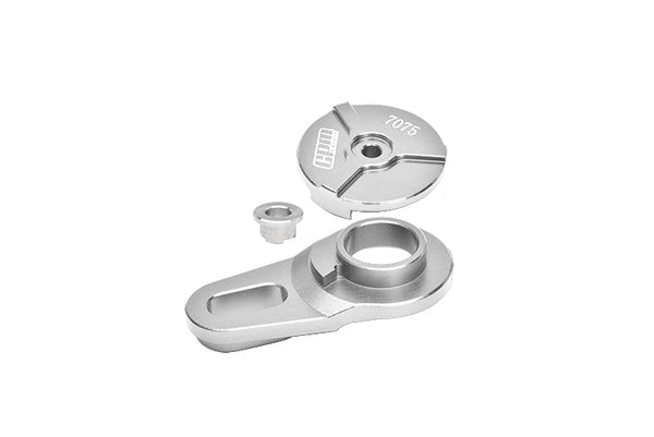 Aluminum 7075 Servo Saver Assembly 25T For LOSI 1:4 Promoto-MX Motorcycle Dirt Bike RTR LOS06000 LOS06002 Upgrades - Silver