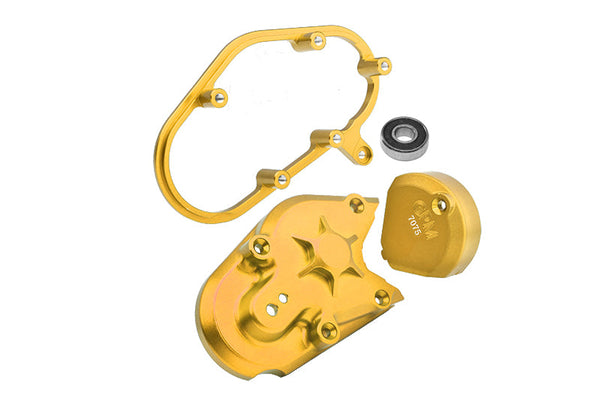 Aluminum 7075 Transmission Housing Set For LOSI 1:4 Promoto MX Motorcycle Dirt Bike RTR FXR LOS06000 LOS06002 Upgrades - Gold