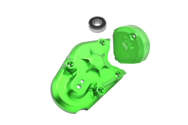 Aluminum 7075 Transmission Housing For LOSI 1:4 Promoto MX Motorcycle Dirt Bike RTR FXR LOS06000 LOS06002 Upgrade Parts - Green