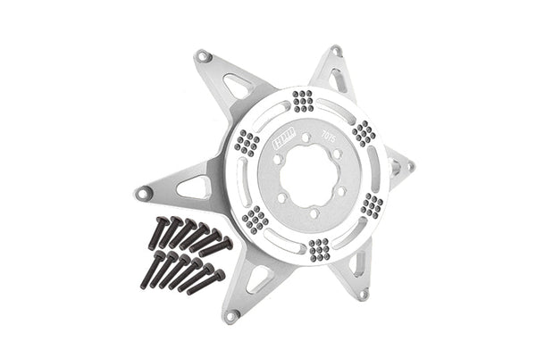 Aluminum 7075 Rear Wheel Pattern Buckle For LOSI 1:4 Promoto-MX Motorcycle Dirt Bike RTR FXR-LOS06000 RTR Pro Circuit-LOS06002 Upgrades - Silver