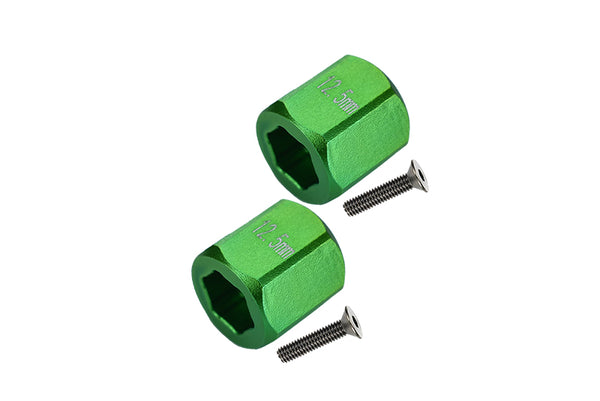 Axial Yeti Jr. SCORE Trophy Truck (AX90052) Aluminum Rear Hex Adapters - 4Pcs Set Green