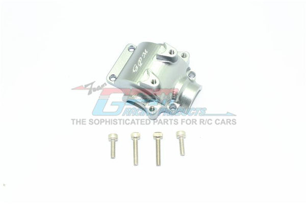 Axial Yeti Jr. SCORE / Yeti Jr. Can-Am Maverick Aluminum Front Gear Box Cover - 1Pc Set Gray Silver